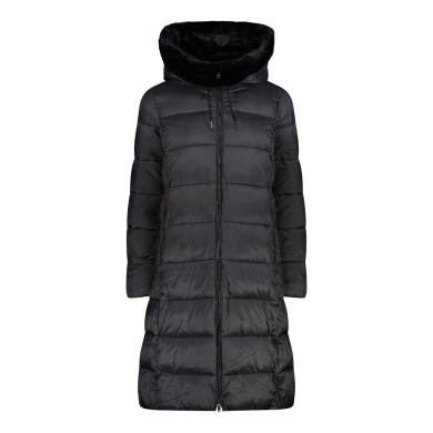 CMP Winter Coat Fix Hood (Shiny effect, warm) black Women